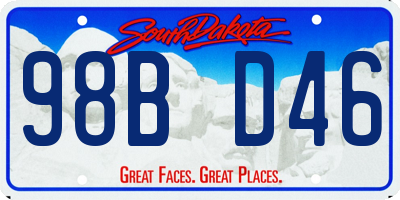 SD license plate 98BD46