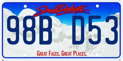 SD license plate 98BD53