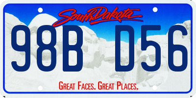 SD license plate 98BD56