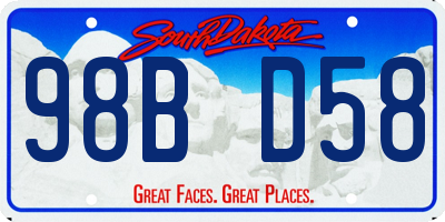 SD license plate 98BD58