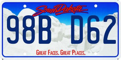 SD license plate 98BD62