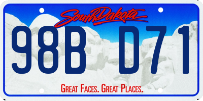 SD license plate 98BD71