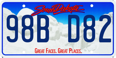 SD license plate 98BD82