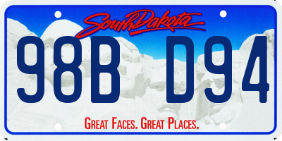 SD license plate 98BD94