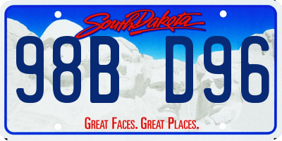 SD license plate 98BD96