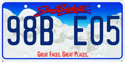 SD license plate 98BE05
