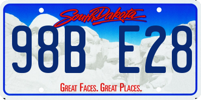 SD license plate 98BE28