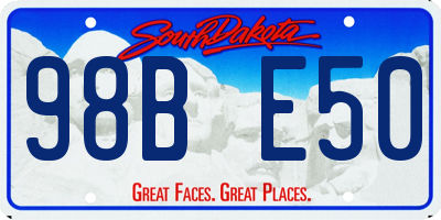 SD license plate 98BE50