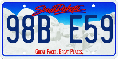 SD license plate 98BE59