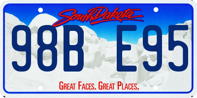 SD license plate 98BE95