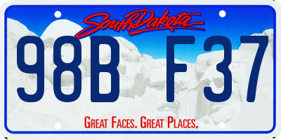 SD license plate 98BF37