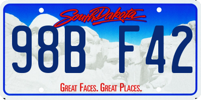 SD license plate 98BF42