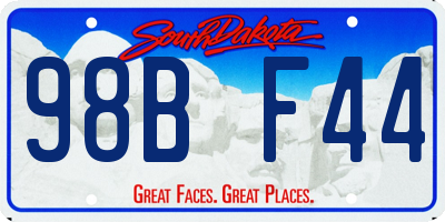 SD license plate 98BF44