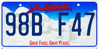 SD license plate 98BF47