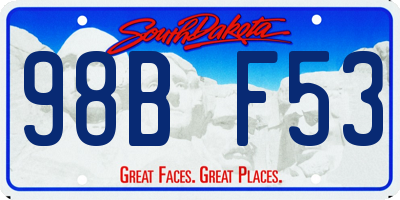 SD license plate 98BF53