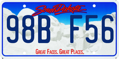 SD license plate 98BF56