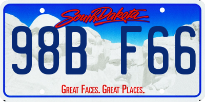 SD license plate 98BF66