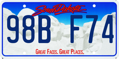 SD license plate 98BF74