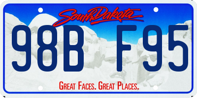 SD license plate 98BF95