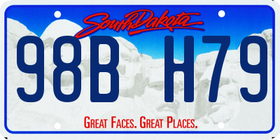 SD license plate 98BH79