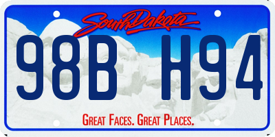 SD license plate 98BH94