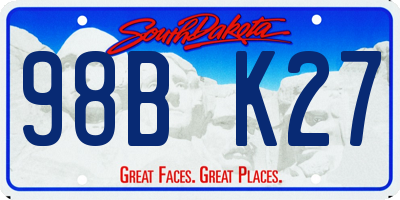 SD license plate 98BK27