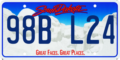 SD license plate 98BL24