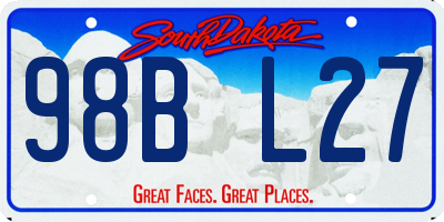 SD license plate 98BL27