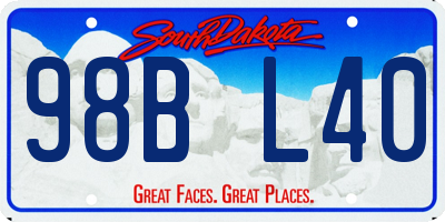 SD license plate 98BL40