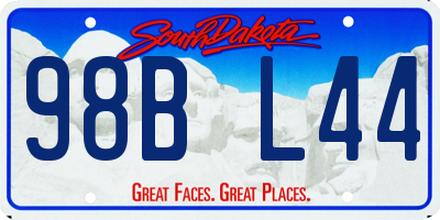 SD license plate 98BL44