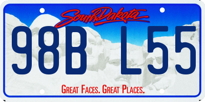SD license plate 98BL55