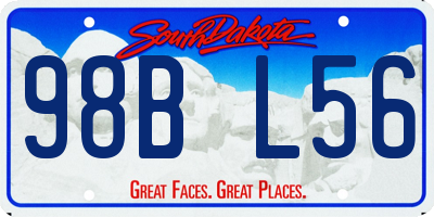 SD license plate 98BL56