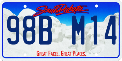 SD license plate 98BM14