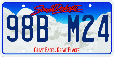 SD license plate 98BM24
