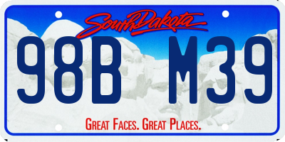 SD license plate 98BM39