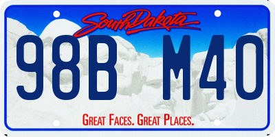 SD license plate 98BM40