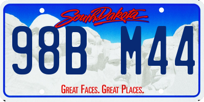 SD license plate 98BM44