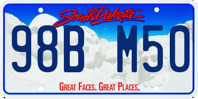 SD license plate 98BM50