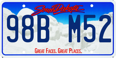 SD license plate 98BM52