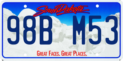 SD license plate 98BM53