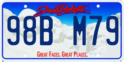 SD license plate 98BM79