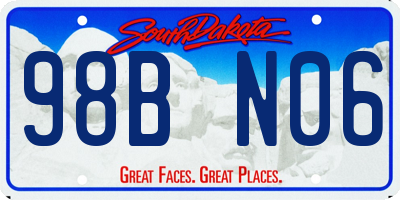 SD license plate 98BN06