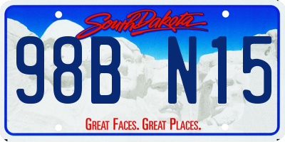 SD license plate 98BN15