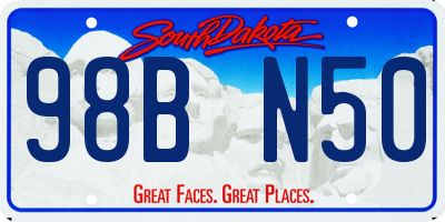 SD license plate 98BN50