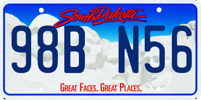SD license plate 98BN56