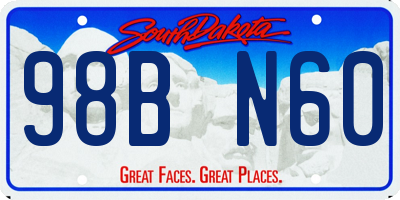 SD license plate 98BN60