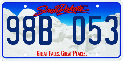 SD license plate 98BO53