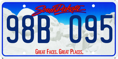 SD license plate 98BO95