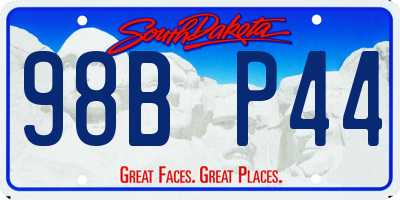 SD license plate 98BP44