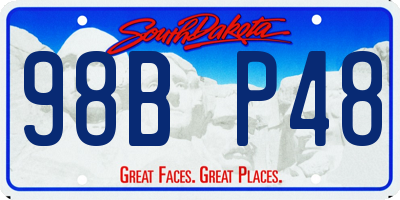 SD license plate 98BP48